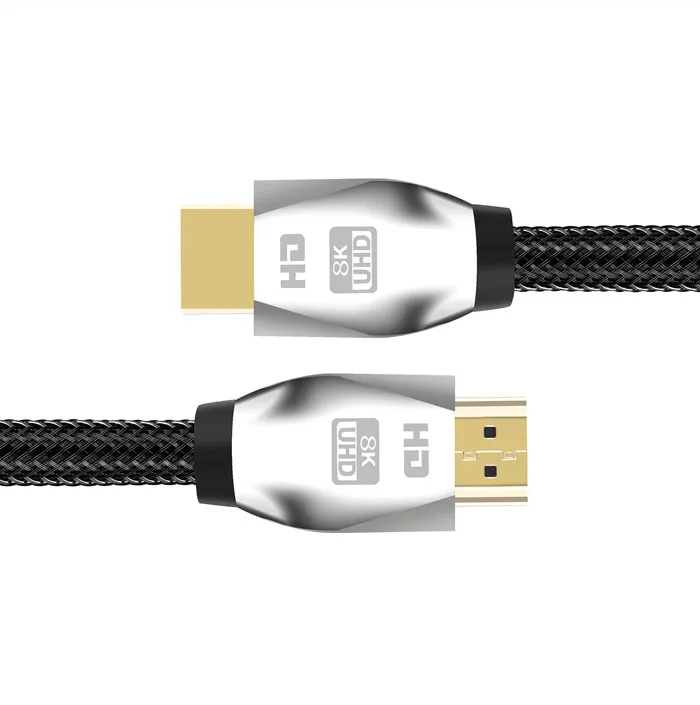  Сертифицированный Ультра высокоскоростной кабель HDMI YUV444 3D 8K60Hz 4K120Hz 48 Гбит/с 4320P золотистого с