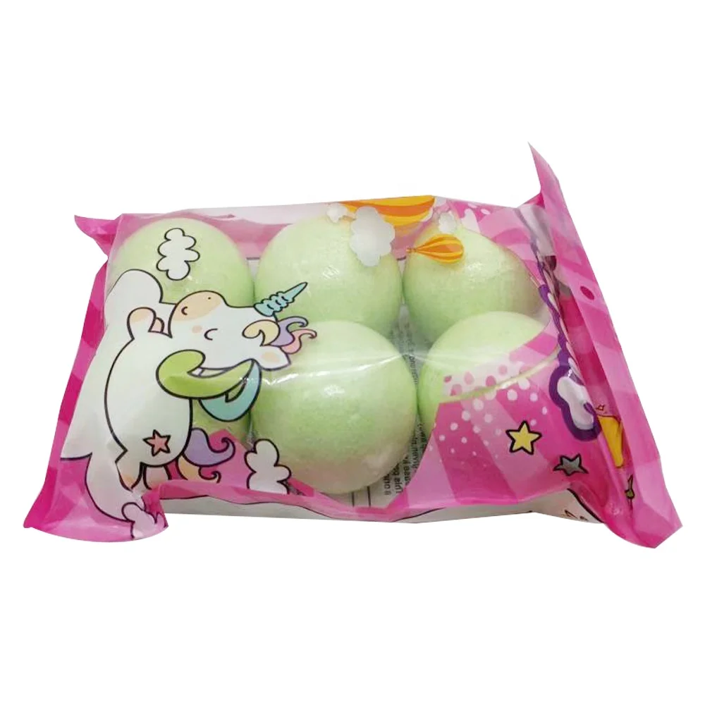 
2021 OEM Private Label Custom LOGO Packaging Unicon Rich Colorful Bubble Vegan Natural Organic Hemp Fizzy Bath Bombs 