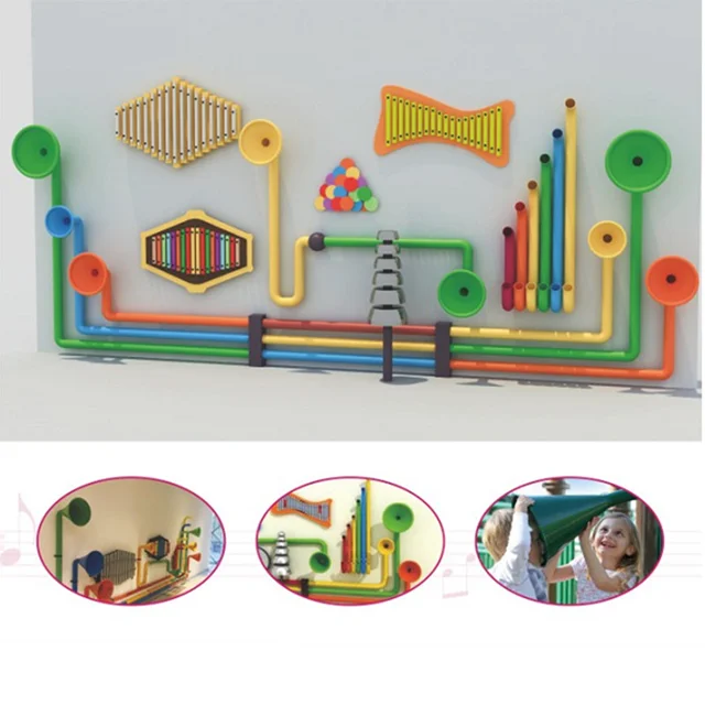 Urban Interactive Music Panels Outdoor Playground Musical Instruments Equipment Playing With the Beat Children Chimes Xylophone