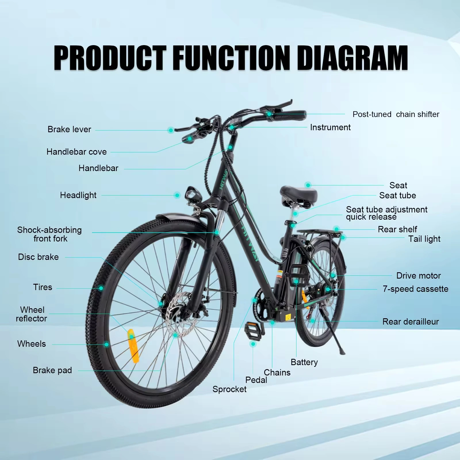 Full Suspension mountain e-bike 48V 500W 18.2AH fast Electric City e Bike bicycle bicycle fat tire e-bike electric bike