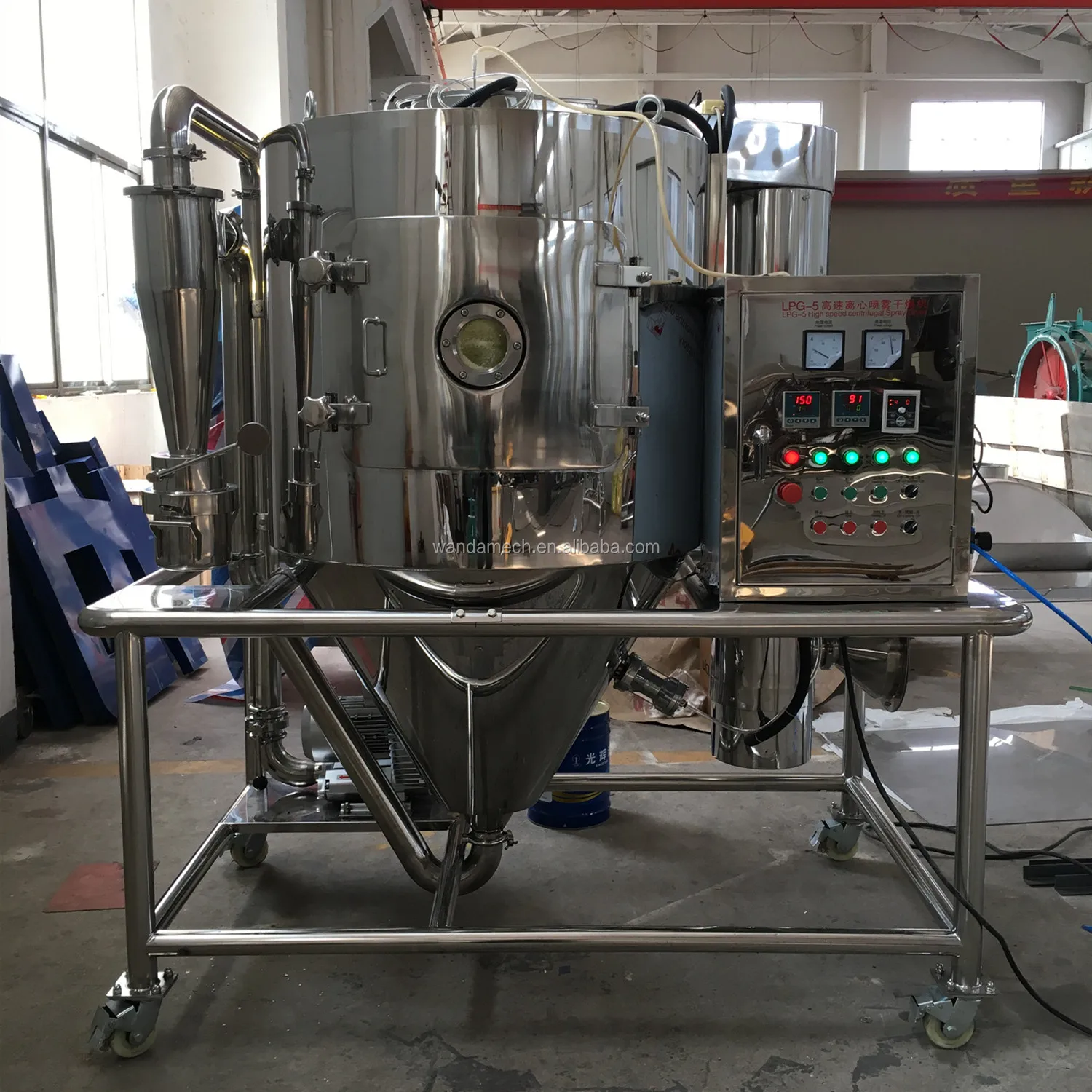 CE Certificated LPG-5 Lab Scale Spray Dryer Mini Atomizer Food Chemicals Electric Heating