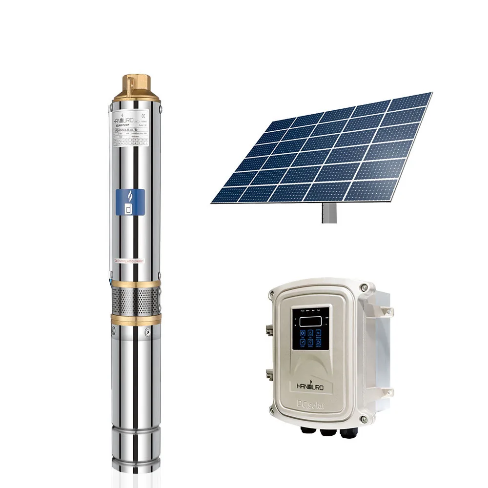 72v 600w 3.8m3/h 80m ac/dc solar pump solar submersible pump solar water pump for agriculture