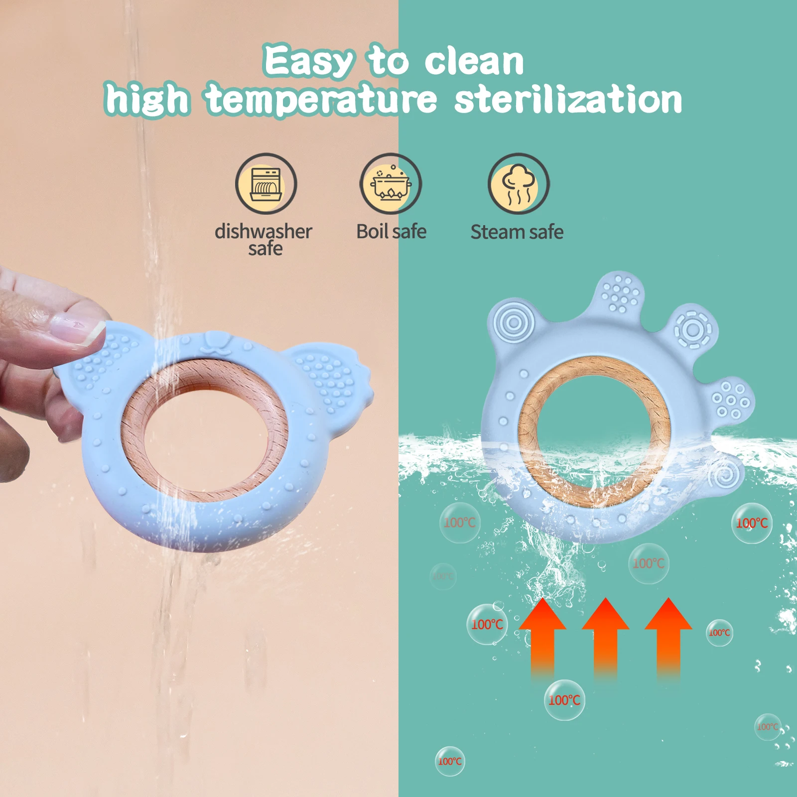Fast Shipping Reasonable Price New Innovations Good Baby Teether Toy Silicone Baby Pacifier Clip