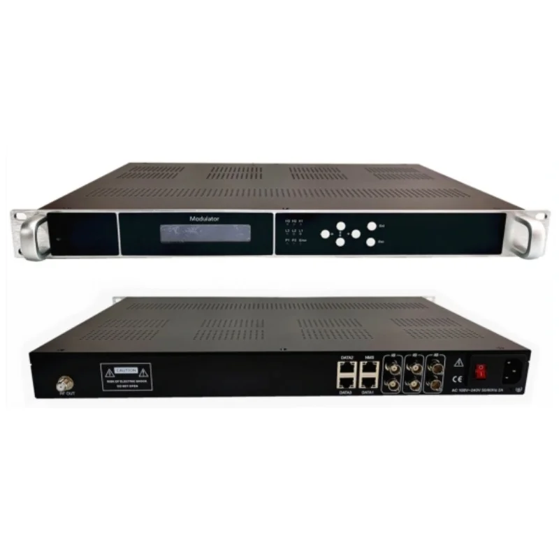 Radio & tv broadcasting equipment 24 in 1 IP to 24 non-adjacent RF DVBT ATSC ISDBT Modulator
