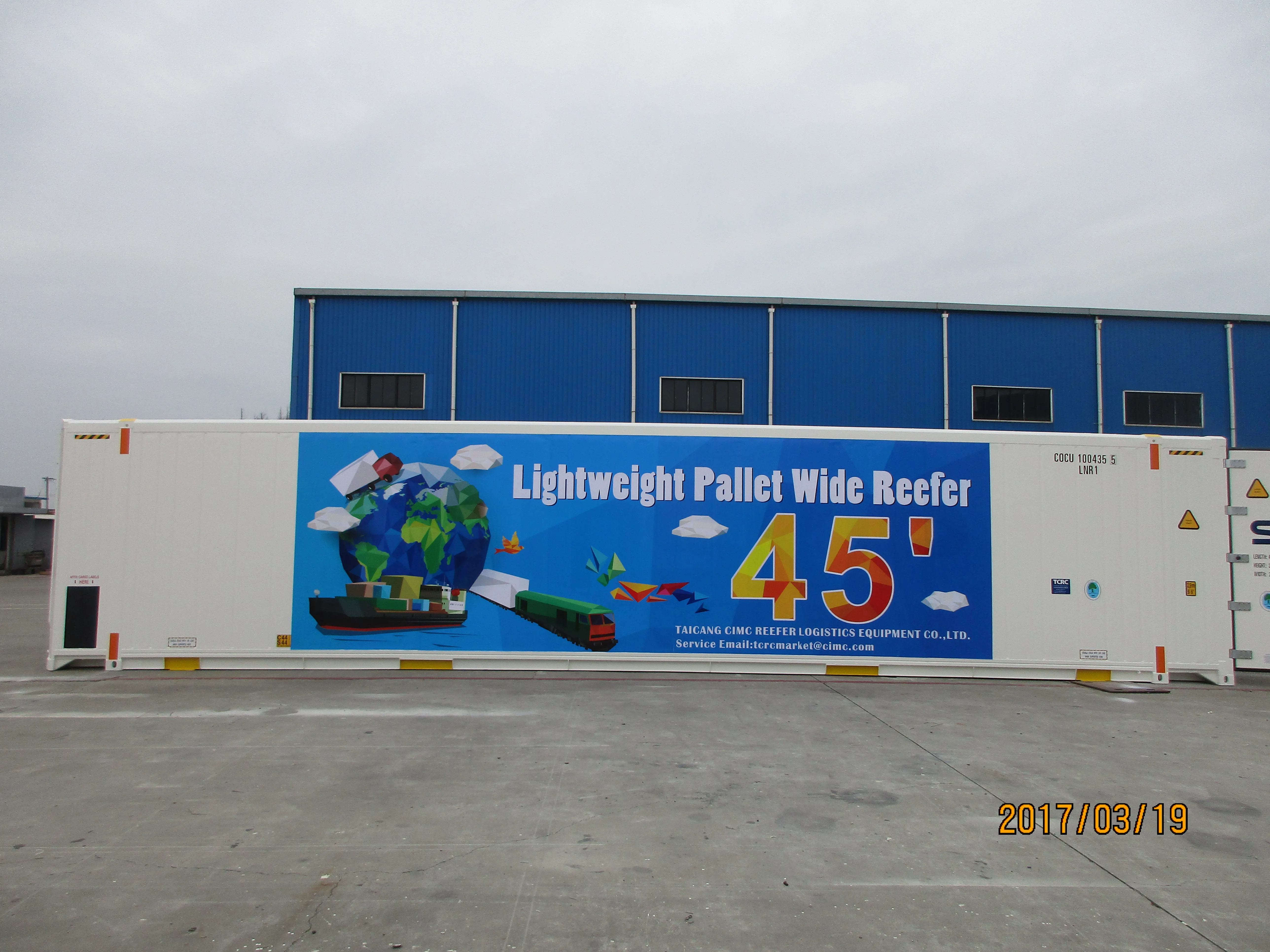  BV или LR сертификат 45ft поддон широкий PWR reefer