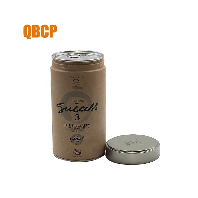 
custom coffee bean tin can with degassing valve 