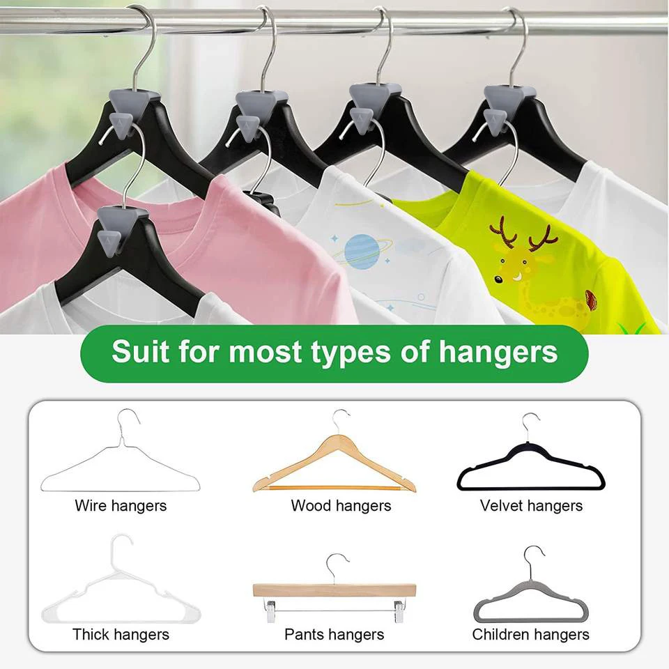 HYB OEM Gantungan Space Triangles Hanger Hooks Plastic Hanger for Cloths