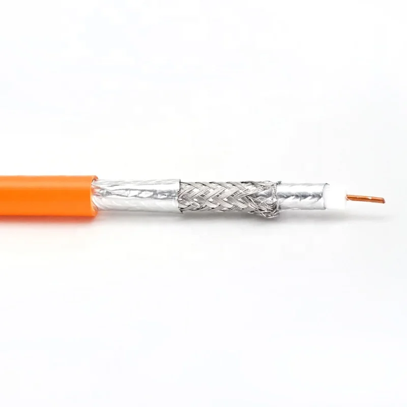 Tri Shield RG6 bare copper CCS conductor PVC PE jacket rg59 rg11 rg58 rg6 coaxial cable for CCTV CATV