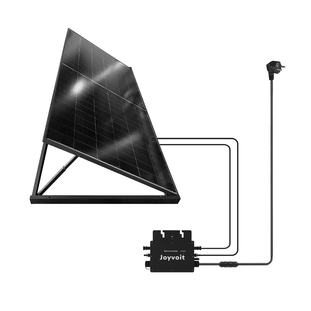Balcony Micro Inverter Solar System 800W Plug and Play with Full black Mono Panel Telescopic bracket brackets for Solar Home Kit