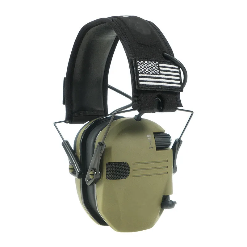 sound insulation noise reduction shooting tactical protective earmuffs electronic pickup dual microphone professional headphone