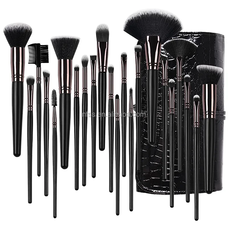 Vegan It Cruelty Free Custom Made Vegan Cosmetics Make Up Brushes Manufacturers China 24 Pcs Makeup Brush Set And Pouch Case Bag