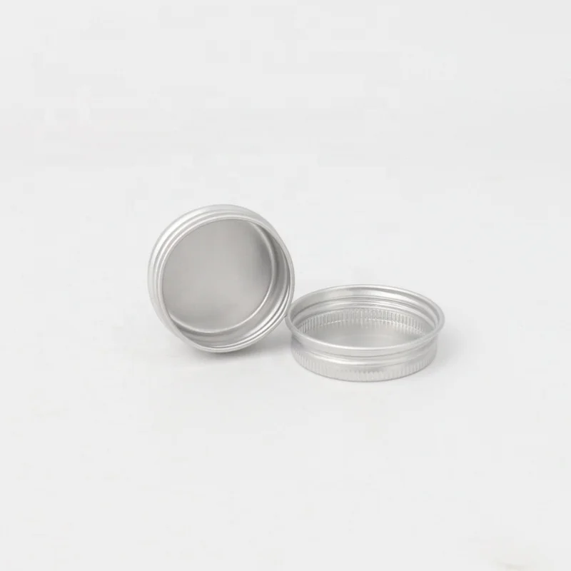 LZ Pack Hot Sale Round 15ml 15g 0.5oz Silver Aluminum Tin Jar DIY Screw Top Custom Logo Lip Balm Storage Container