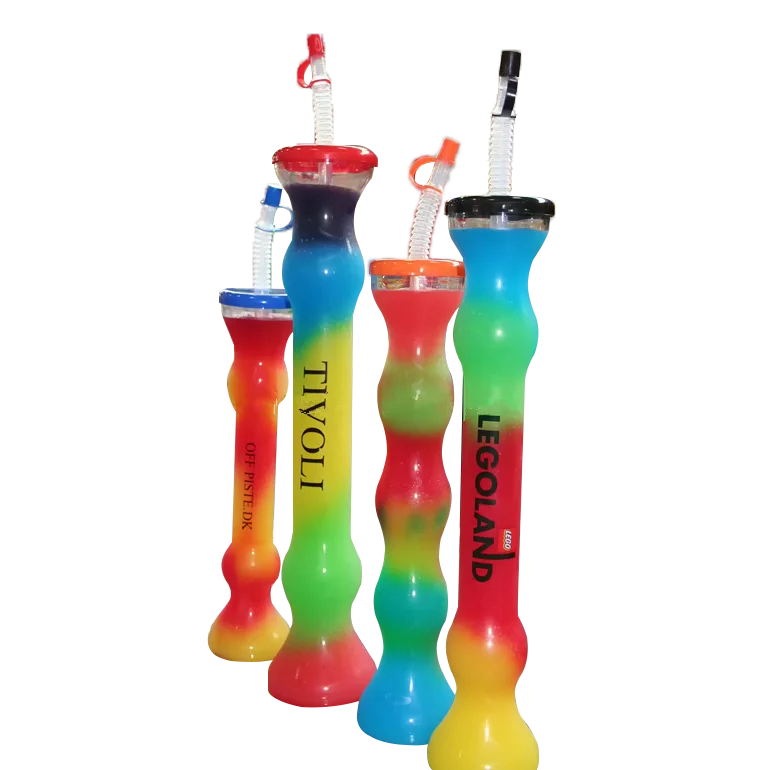 Wholesale Custom Promotional 350ml Novelty Slush Cup Slush Yard Bar Glass