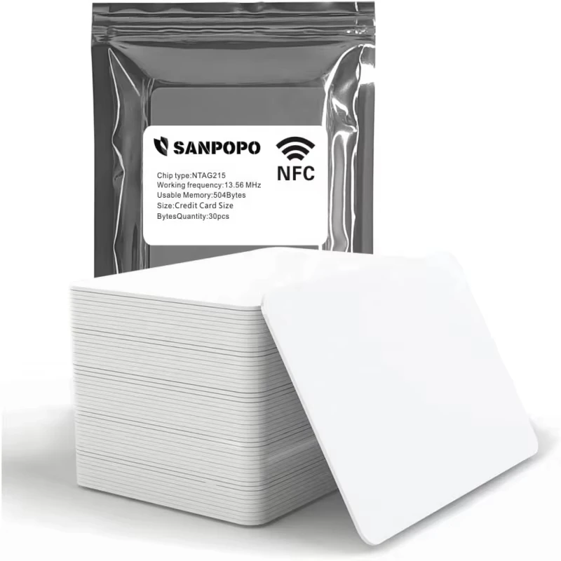 Чистый белый контроль доступа гостиничный ключ-карта 13 56 МГц NFC смарт-чип RFID smart card Spot оптом карта