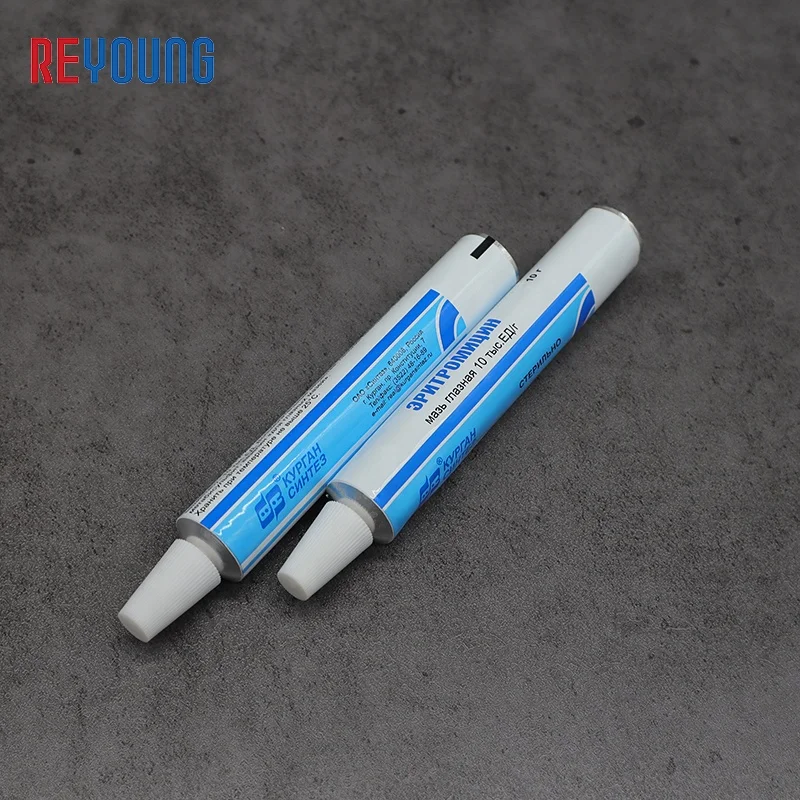 Factory Price OEM Aluminum Adhesive Glue Tube Custom Empty Cosmetic Soft Squeeze Tube