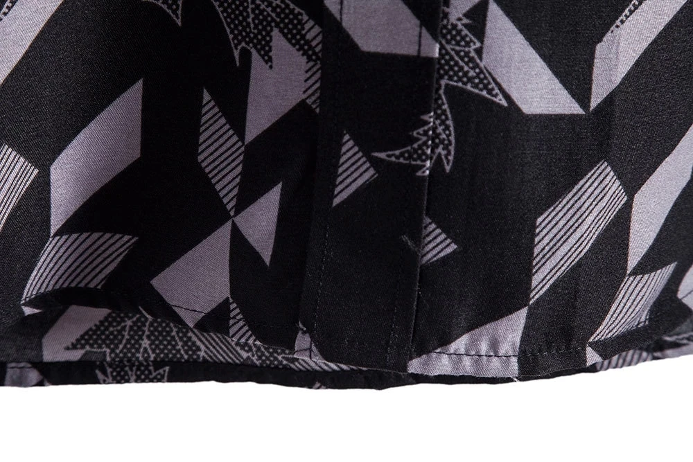 Vintage Blue Floral Hawaiian Shirt Short Sleeve Beach Shirts Men Party Holiday Vacation Clothing