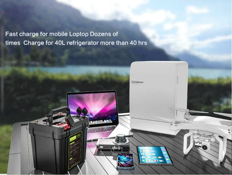 12V 50AH Trolling Motor Battery 12V LiFePo4 Battery Pack With M8 Terminal Anderson Plug USB C Output Boat Battery Backup