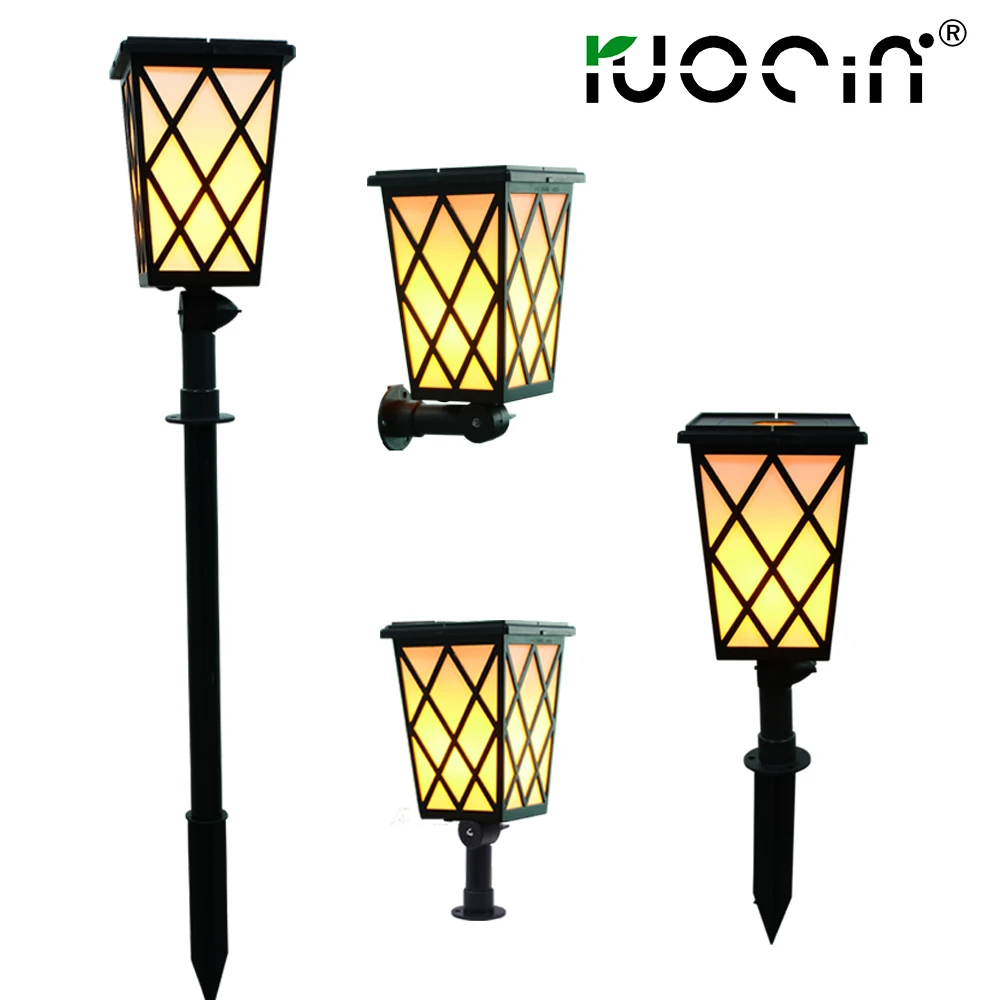
Best Selling Solar Outdoor Led Pillar Light Solar flame light solar fire lamp 