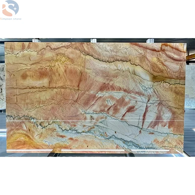 Chinese New Style Yellow Onyx  Marble For   Worktops Countertop Table Counter Tops Wall Decoration  Marble Big Slab
