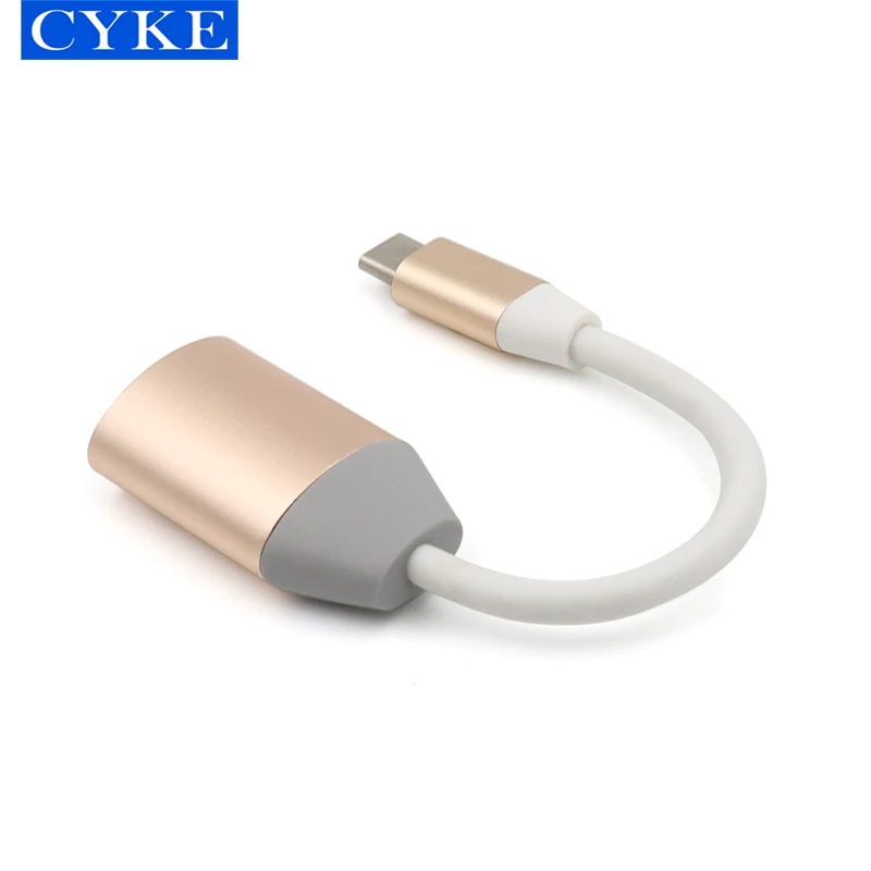 CYKE Factory price usb c to Video HD output female cable adapter converter Type HDTV