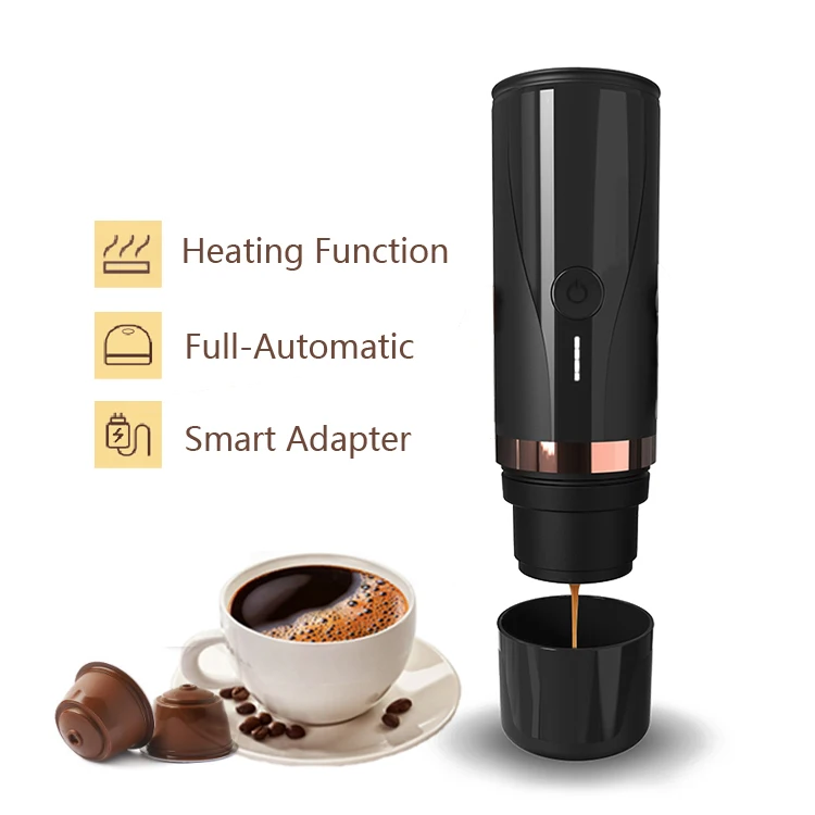 PCM00 Espresso Machine Capsule Coffee Portable Electric Espresso Portable Coffee Maker Aluminum OEM 1 Set Free Spare Parts 110
