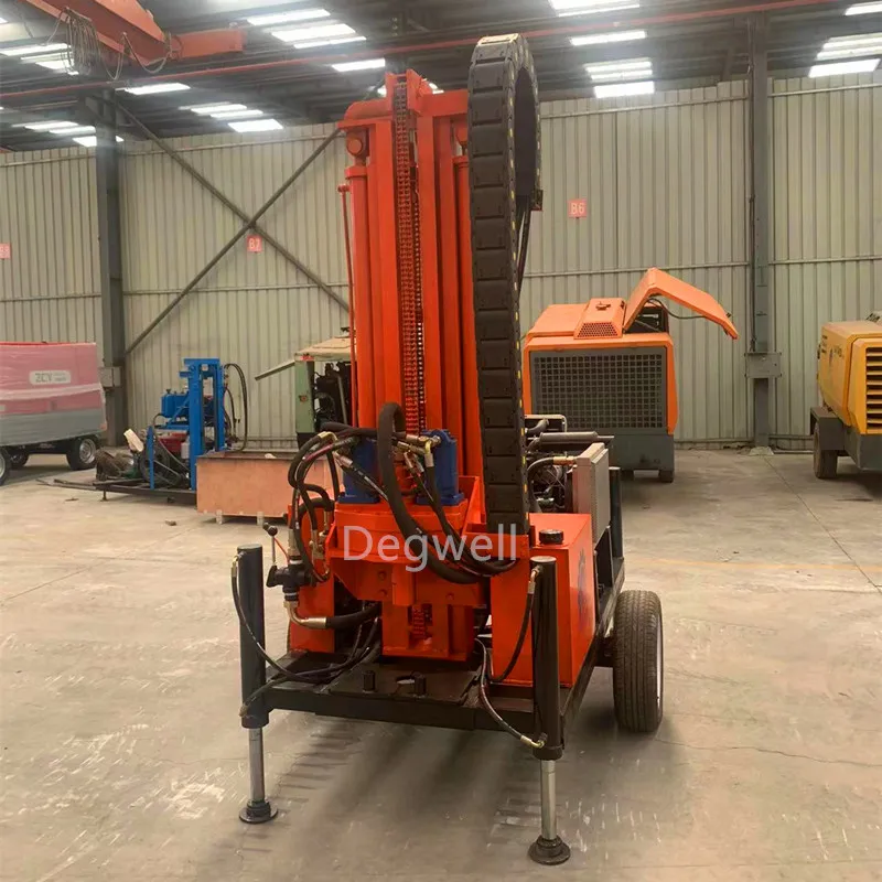 2024 hot sale New type small Mini double cylinder engine well drilling machine