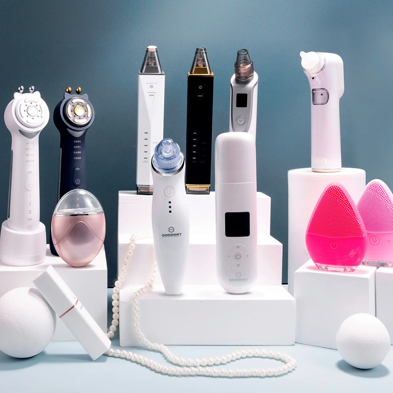 
 Goodsky Skin Pore Suction Cleaner Facial Beauty Machines Face Pore Acne Removal Blackhead Remover Vacuum  