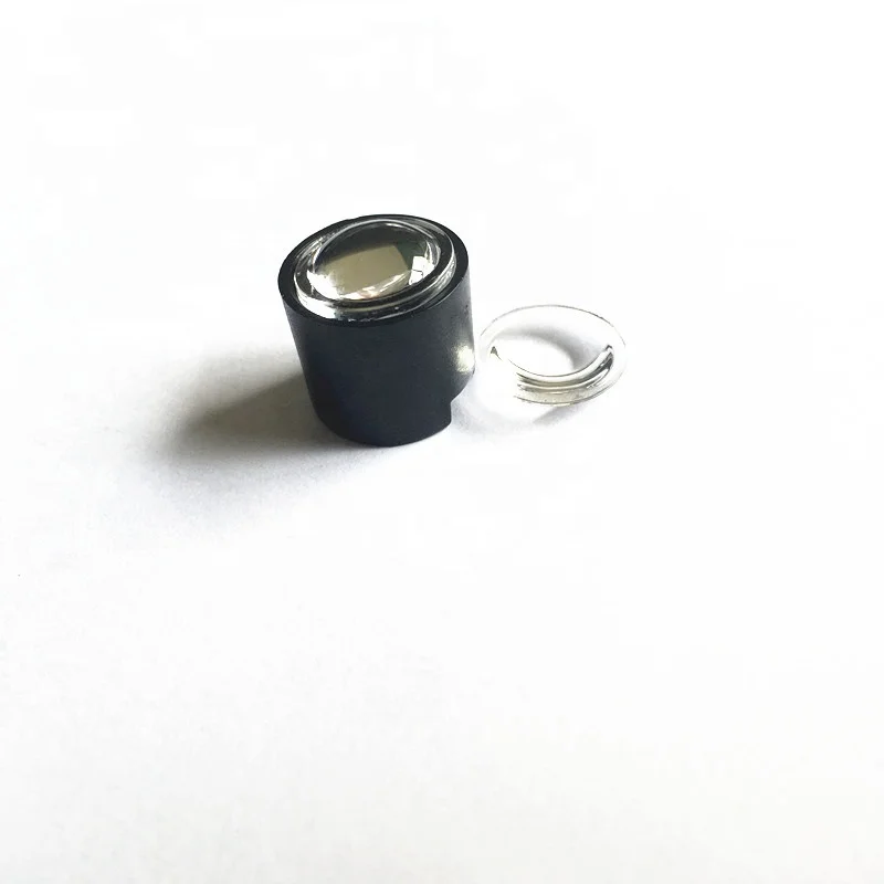 12.5mm Aspheric Pmma Lens with Black Holder 14.5mm Focus 5 Degree Beam