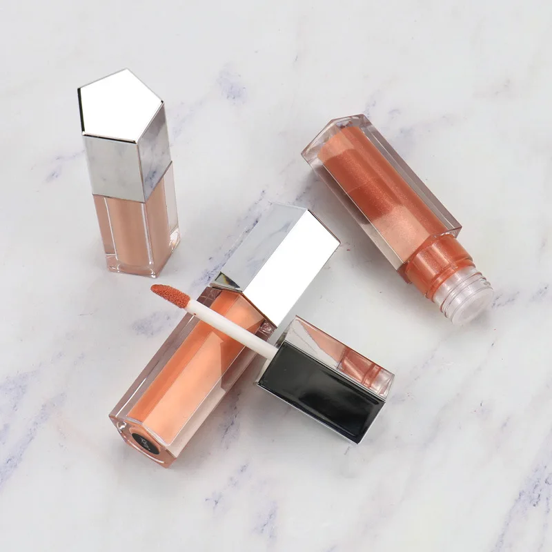 Best Selling Vegan Cruelty Free Lip Cosmetics Hydrating Shiny Glossy Nude Liquid Lip Gloss With Private Label