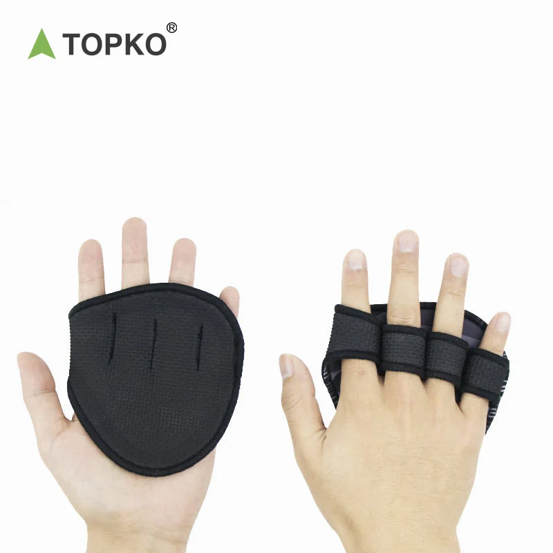 TOPKO Outdoors Unisex Workout Glove Gym Weight Lifting Fitness Gloves for Men & Women Four Finger Fitness Gloves
