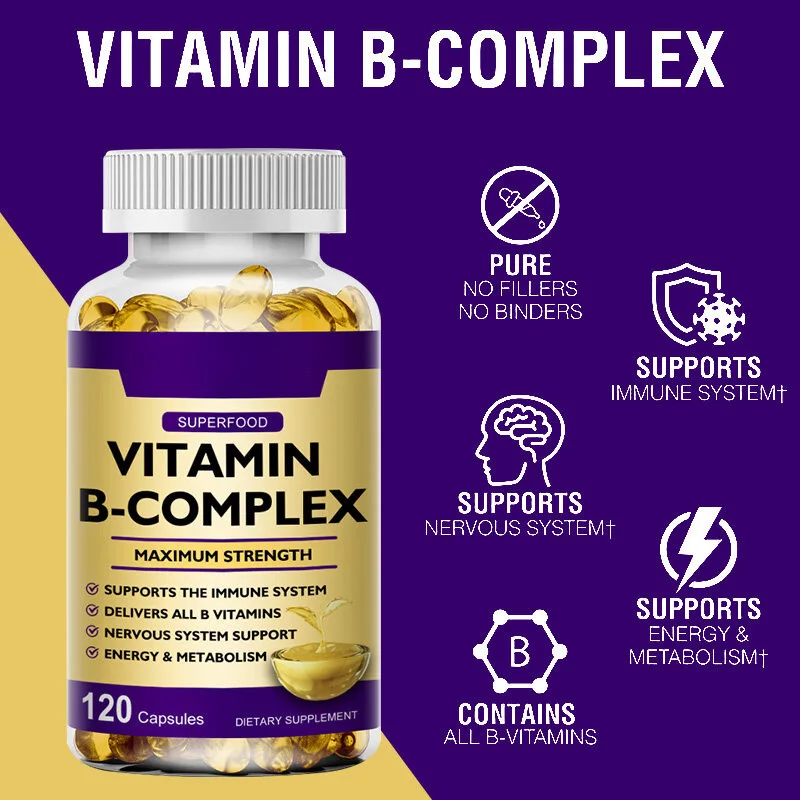 Best Quality Vitamin B Complex Capsules Vitamin C Vitamin E Food Supplement for Adult and Teenagers