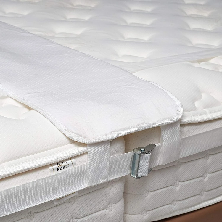 Bed bridge- mattress topper fill with High Density Sponge or memory foam, easy locking ratchet strap