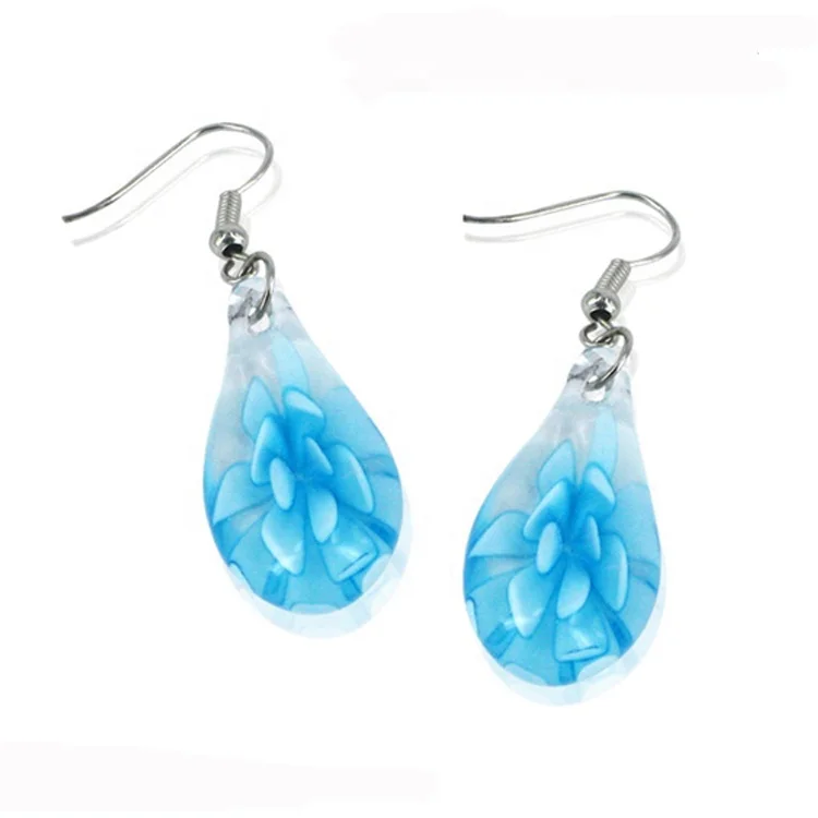 Hand blown murano art Jewelry glass beaded earrings