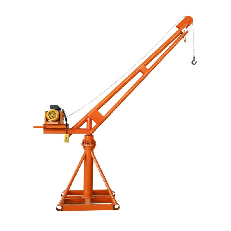 Household Construction Building Crane Hoist 500 kg 1000kg Mini Monkey Lift Small Lifting Crane