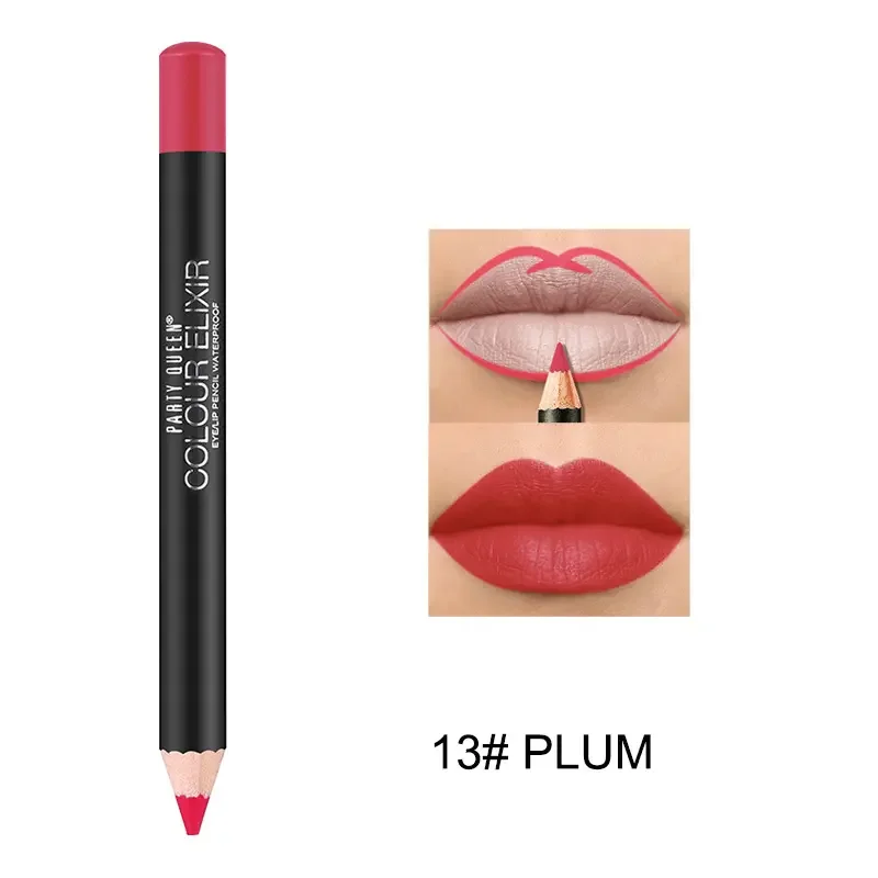 PARTYQUEEN Lip liner Long Lasting waterproof matte lipstick pencil Wholesale Natural Lip liner Cream Lip Pencil Organic Brown