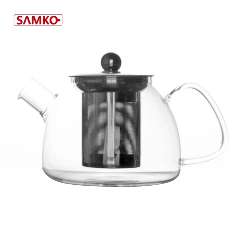 850ml glass teapot custom teapot clear glass kettle 850ml tea set