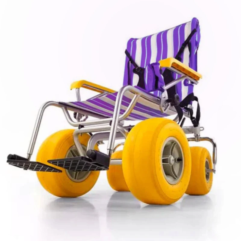 Foshan ARY MEDICAL Beach Wheelchair Balloon Wheels Load Bearing High Play