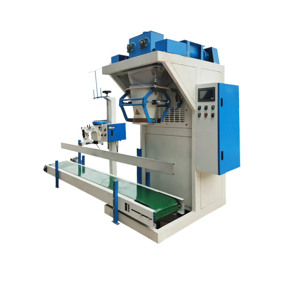 10kg 15kg 25kg Weighing Packaging Machine Maize Corn Meal Mill Wheat Flour Production Line Weigher Filler Woven Paper Bag Sleaer