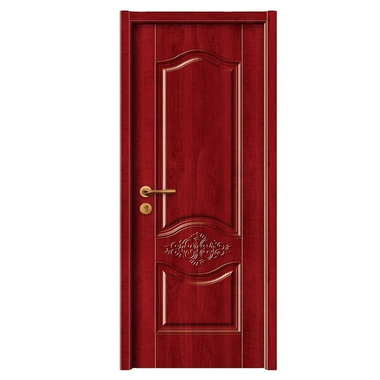 Wholesale  Plywood Doors Design Veneer Wooden Modern Interior Door With Frames