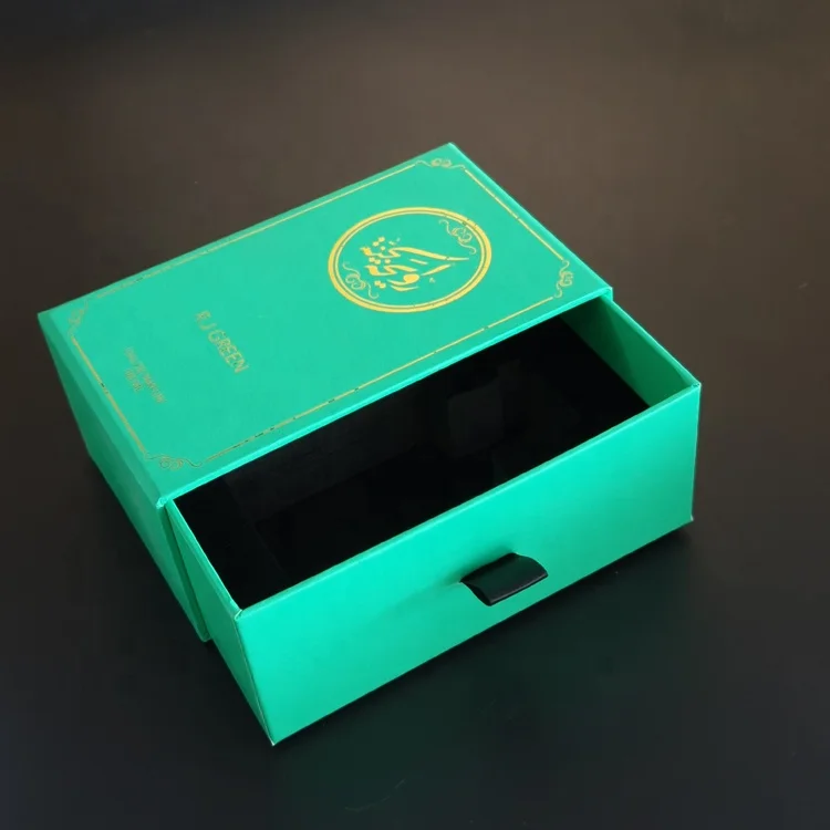 Manufacturer Custom 30ml 50ml 100ml Rigid Paper Drawer Essential Oil Bottle Packaging Recyclable Perfume Box With Foam Insert