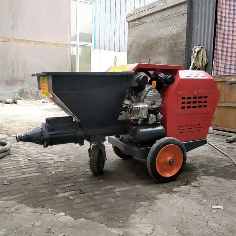 Multifunctional Mini 4 Wd Concrete Cement Spray Machine Mortar Spray Machines Exterior Wall Paint Spraying