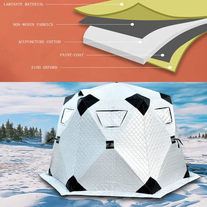 Luxury Outdoor Winter Ice Fishing Warm Tent camping sauna tent Other Camping & Hiking Products with TPU