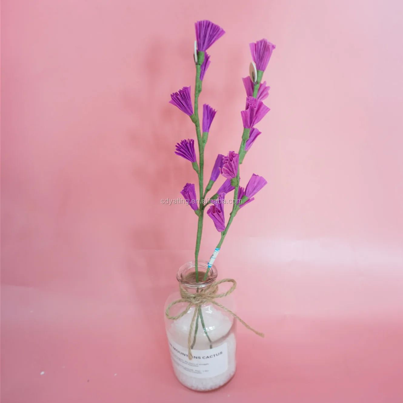 Handicraft make Giant paper flower with one or more flowers for decoration