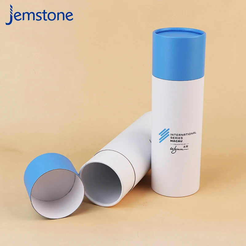 Recyclable Custom Free Design Kraft Paper Tube Sock Towel Storage Containers Cylinder Packaging