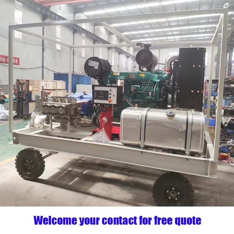 Heat exchanger tube water jetting cleaning machine high pressure water jet blaster