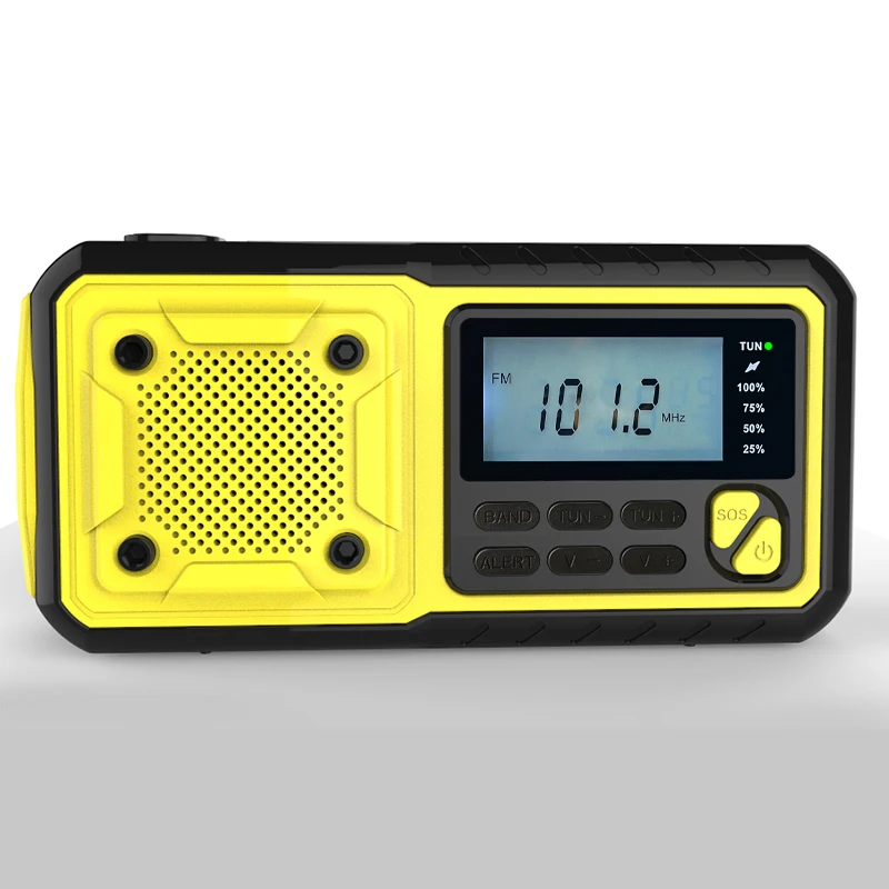 USA Army 4000Mah Rechargeable Am Fm/ Sw Noaa Weather Usb Solar Survival Hand Crank Emergency Radio