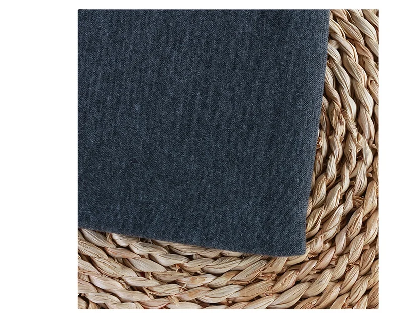 
Hot sale one-side brushed 100% polyester gray yarn plain fleece hoodie fabrics 