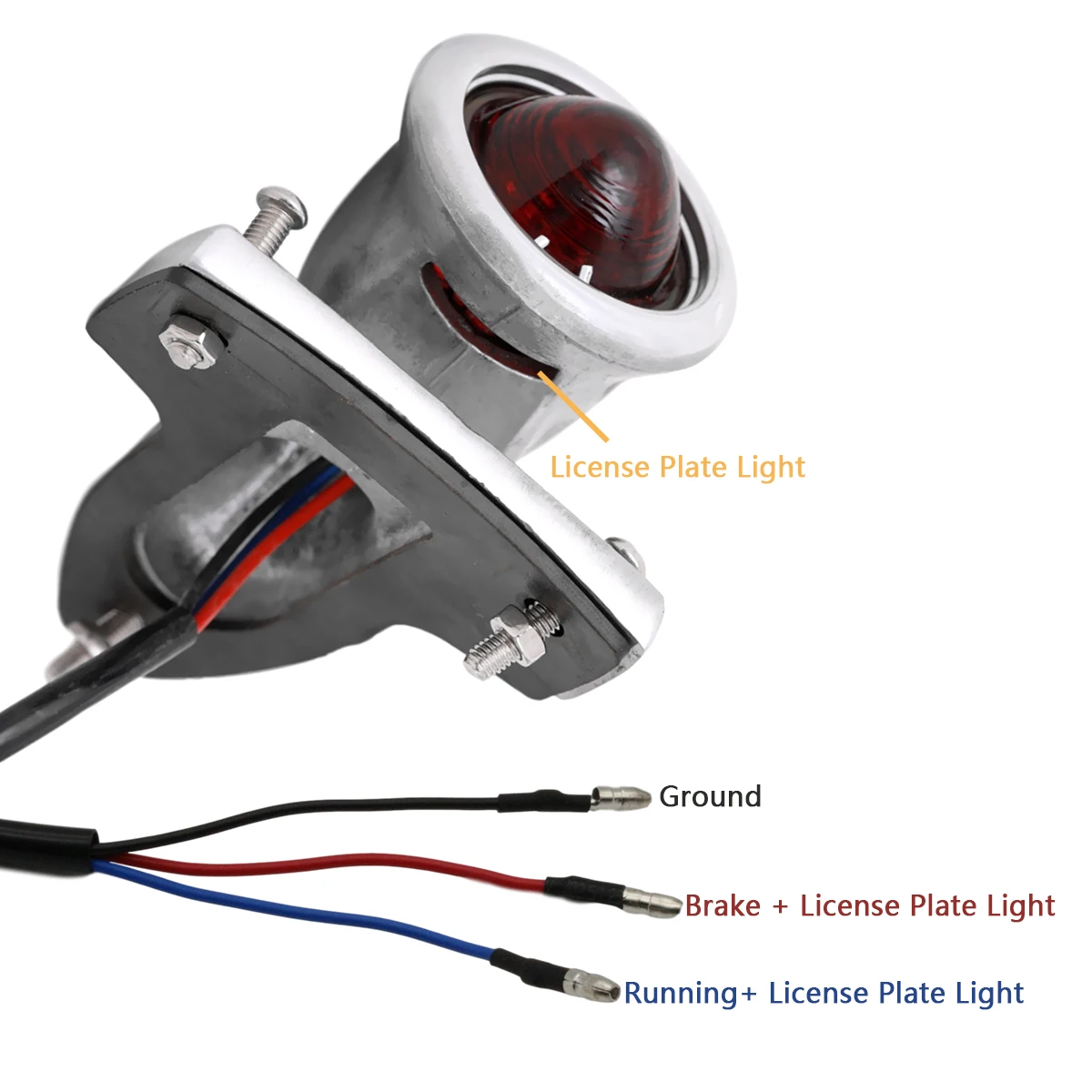 Vintage old school Crocker Style LED custom Motorcycle Tail Light