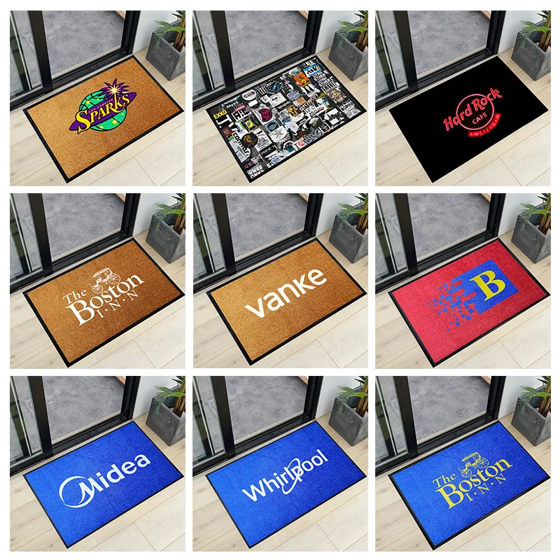 Custom Printed Logo Mat Floor Mat Rubber Entrance Mat