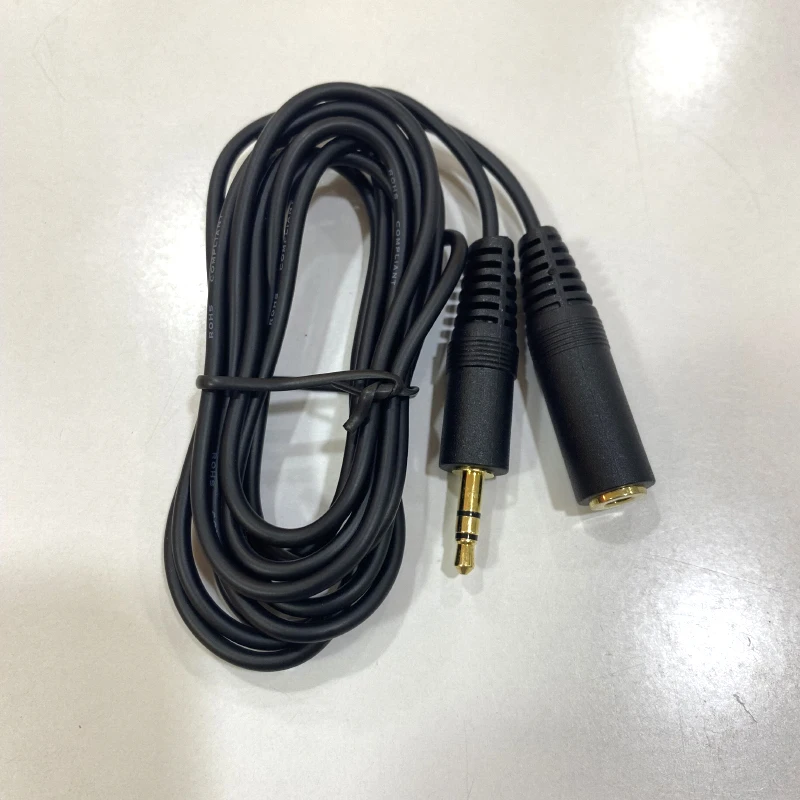 Audio Auxiliary Stereo Extension Audio Cable 3.5mm Stereo Jack Male to Female Jack Cord for Phones Headphones Speakers MP3